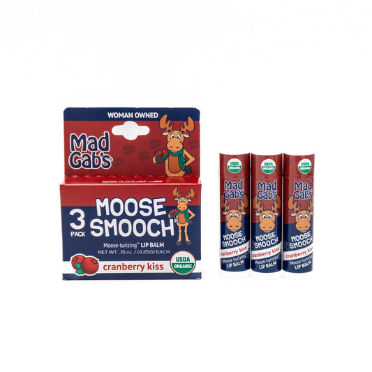 Moose Smooch Cranberry Kiss Holiday Lip Balm