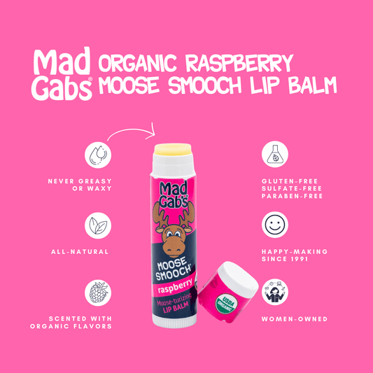 Moose Smooch Raspberry Lip Balm