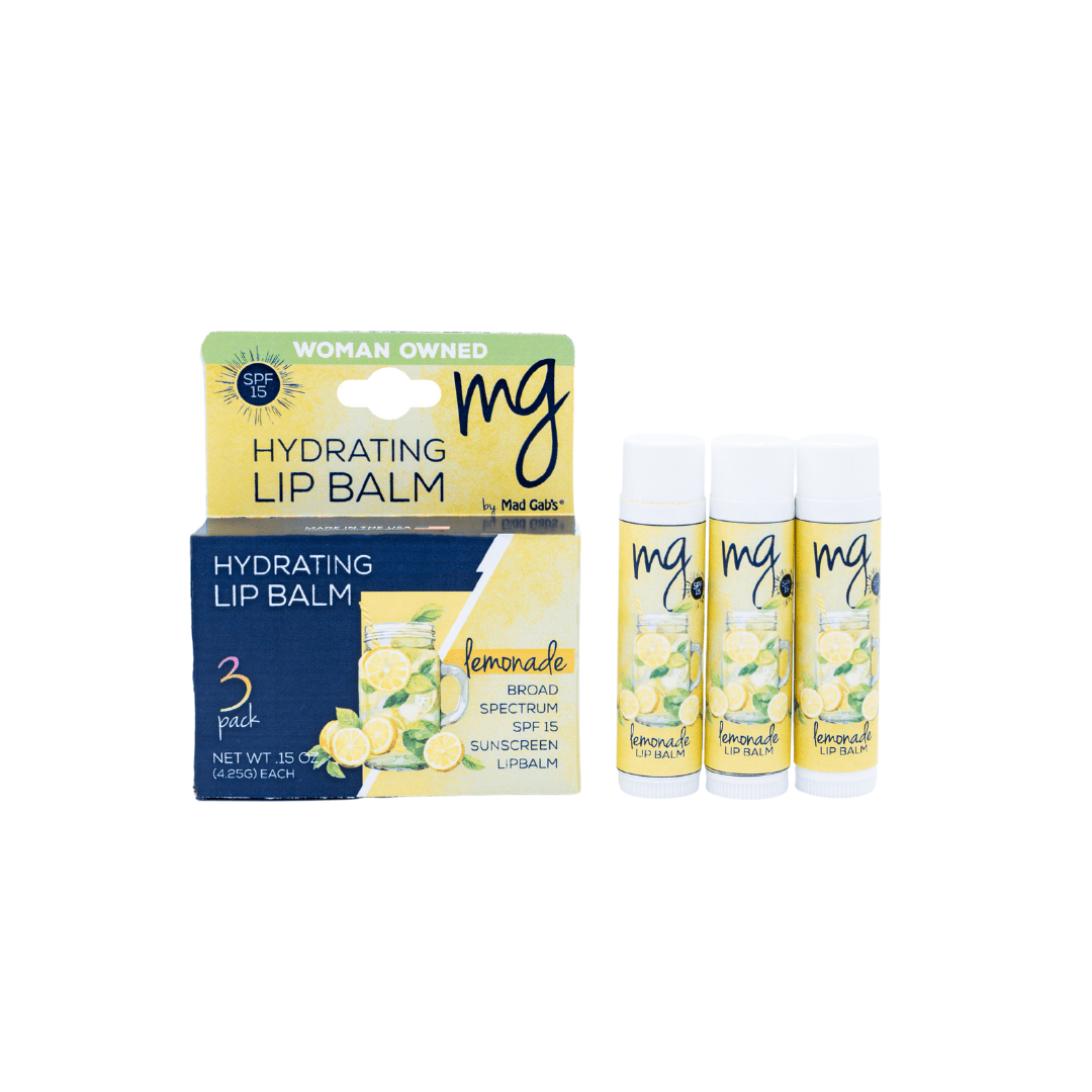 NEW MG SPF 15 Lemonade Lip Balm – Mad Gab's Inc.