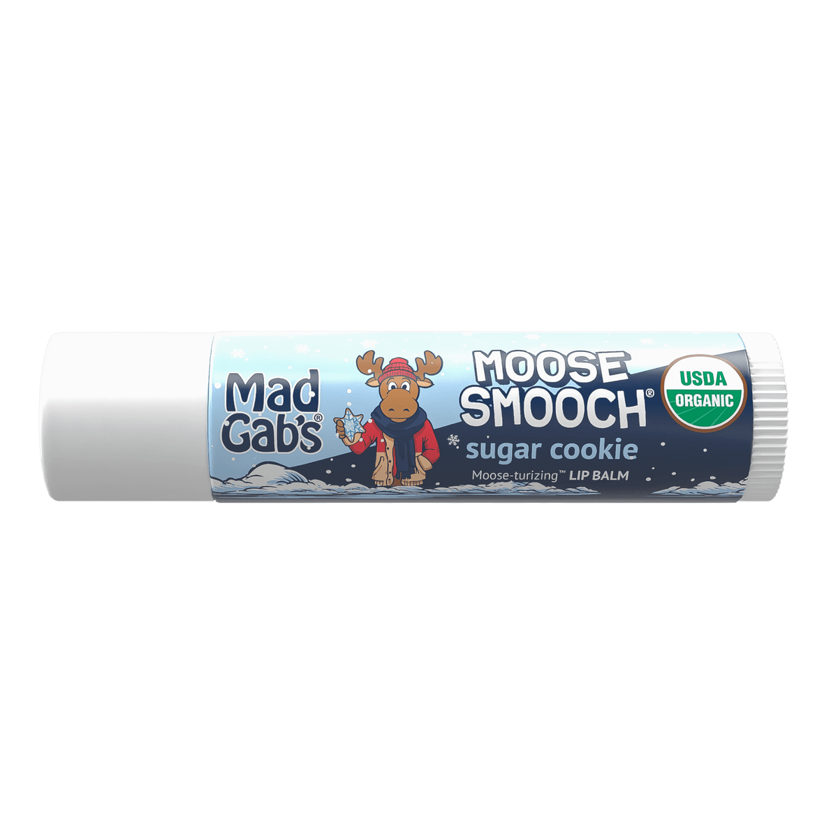 Holiday Lip Balm 3-Pack – Candy Cane, Sugar Cookie & Hot Cocoa Moose Smooch