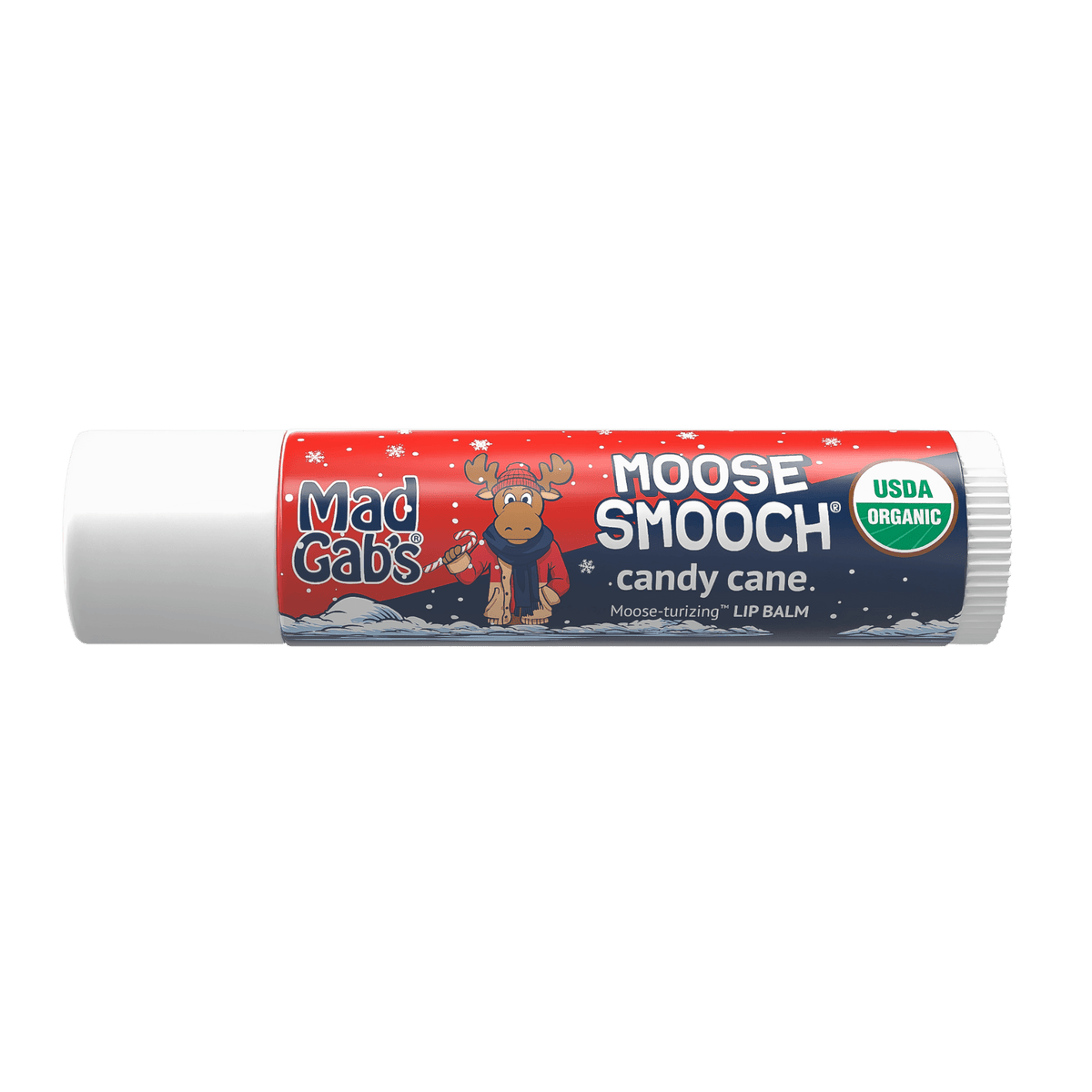 Holiday Lip Balm 3-Pack – Candy Cane, Sugar Cookie & Hot Cocoa Moose Smooch