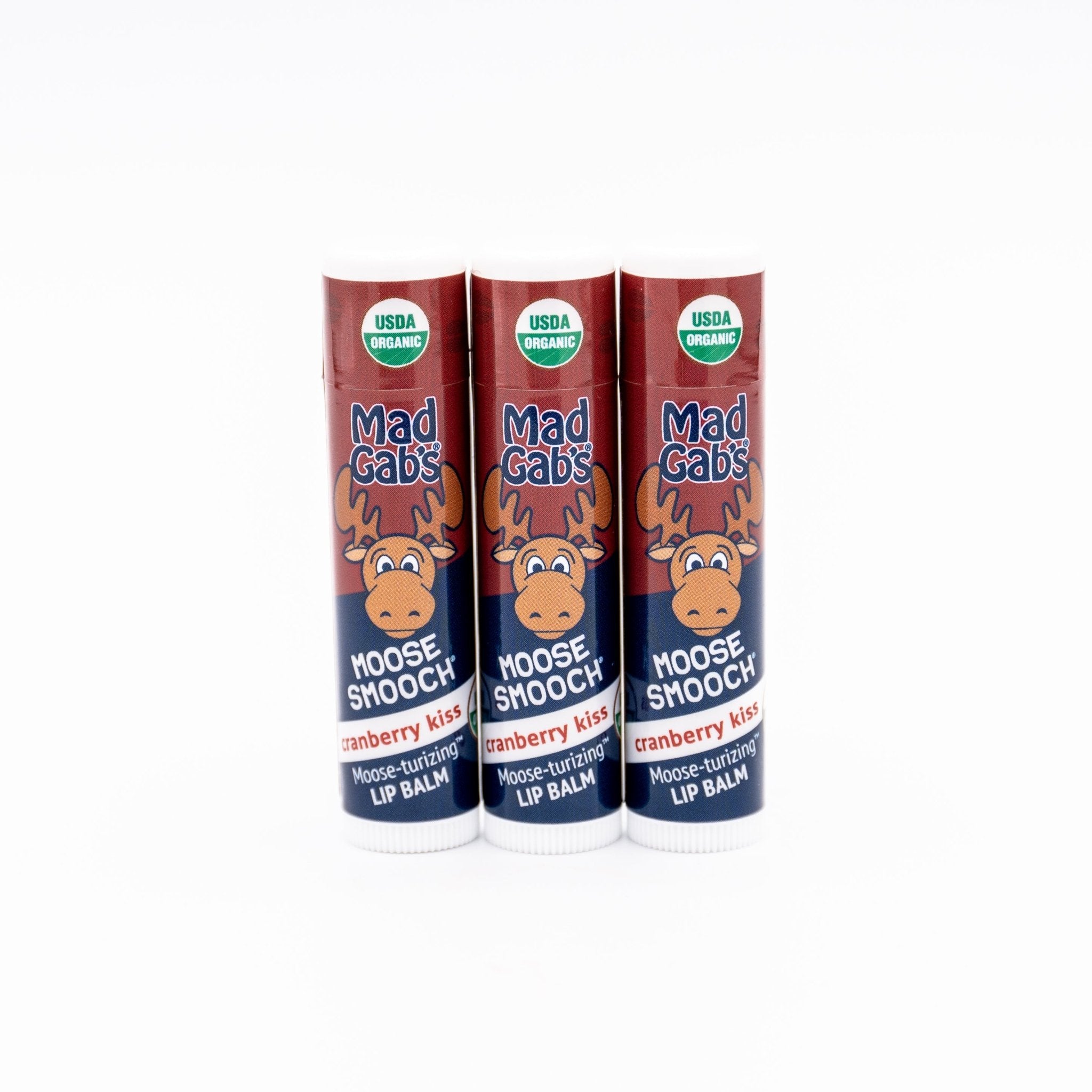 Moose Smooch Cranberry Kiss Holiday Lip Balm – Mad Gab's Inc.