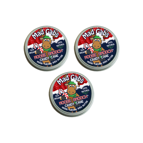 Holiday Moose Smooch Candy Cane Tins
