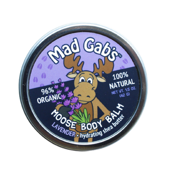Mad Gab's Lavender Scented Moose Body Balm with Hydrating Shea Butter Single