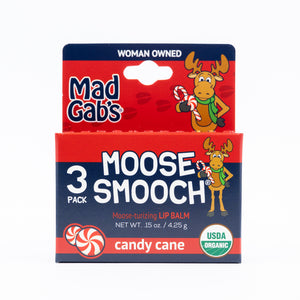 Moose Smooch Candy Cane Holiday Lip Balm